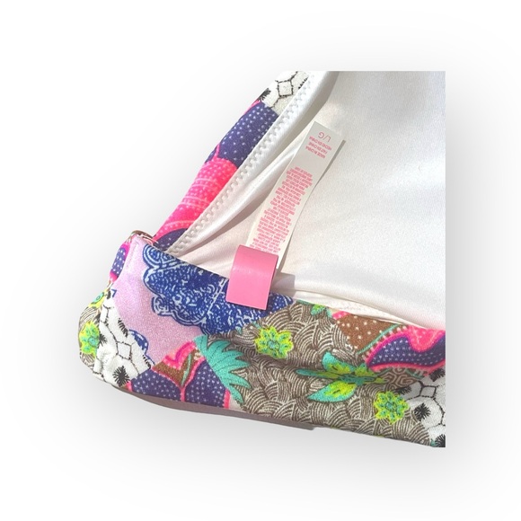 new Victoria Secret ☀︎︎ Embroidered Babe 2Pc Bikini Set ☀︎︎ Patchwork Bali ☀︎︎ L - Picture 9 of 16